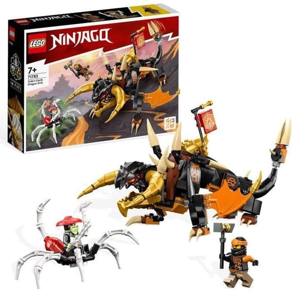 LEGO® NINJAGO 71782 Cole's Earth Dragon – Evolutionsleksak med 2 minifigurer