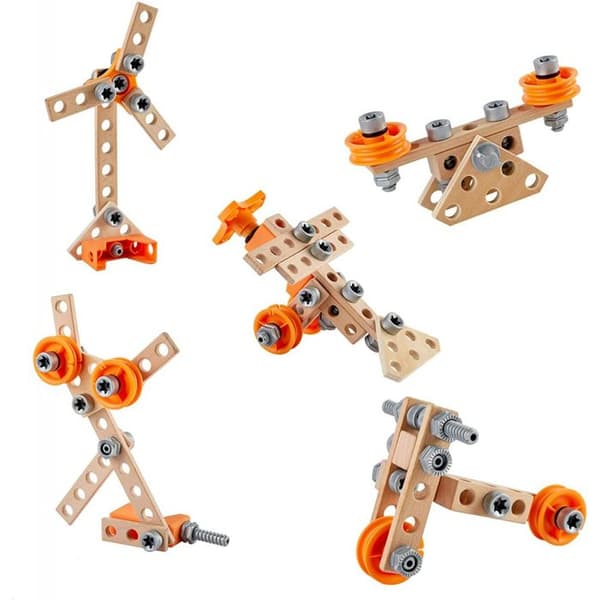 HAPE - Byggset i trä - E3031 - Bygg- och experimentsats för nybörjare uppfinnare och ingenjörer