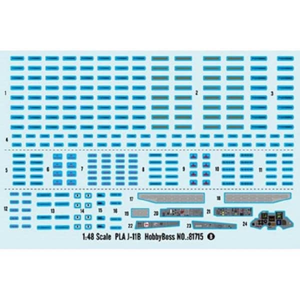 HOBBY BOSS - Flygplansmodell Pla J-11b Hobby Boss 81715 1/48 Maquette Tankkampanj - Ref: 7736