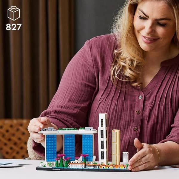 LEGO® 21057 Singapore arkitektur, hantverk för vuxna, Skyline Collection, heminredning