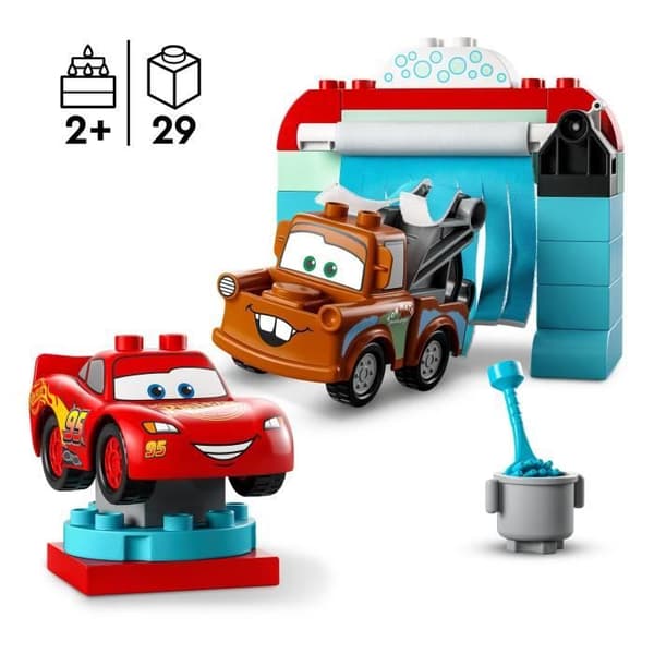 LEGO DUPLO Disney och Pixar 10996 biltvätt med Lightning McQueen och Martin, leksak