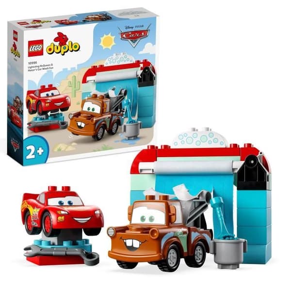 LEGO DUPLO Disney och Pixar 10996 biltvätt med Lightning McQueen och Martin, leksak
