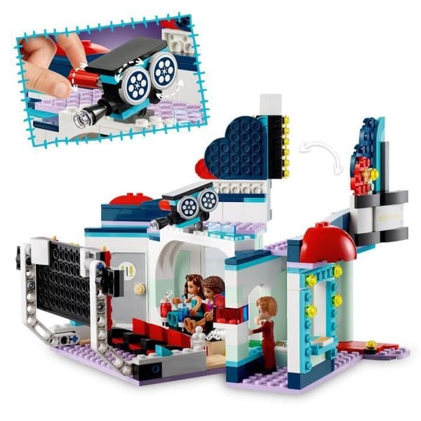 LEGO® Friends 41448 Heartlake City Movie Theater med telefonhållare, kreativ lek för flickor och pojkar från 7 år och uppåt
