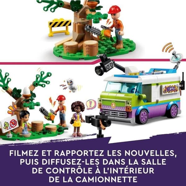 LEGO® Friends 41749 Report Truck, med djurräddningsleksak, minidockafigur
