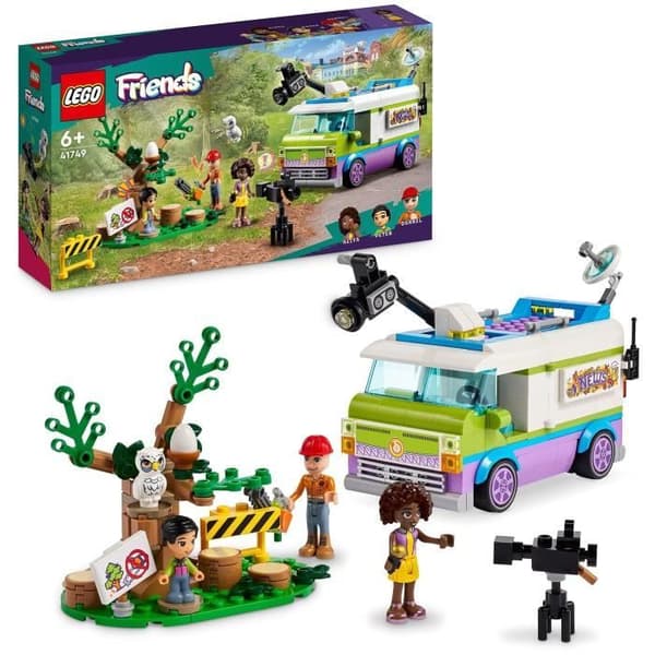 LEGO® Friends 41749 Report Truck, med djurräddningsleksak, minidockafigur