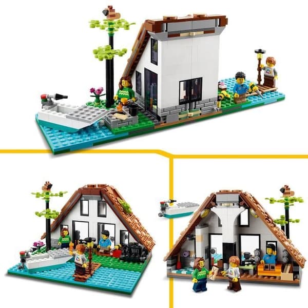 LEGO® Creator 3-i-1 31139 Välkomsthusmodellsats med 3 olika hus och minifigurer