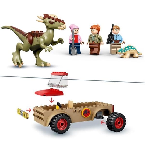 LEGO® 4+ Jurassic World 76939 Stygimoloch Escape Dinosaur Building Leksak för barn från 4 och uppåt med minifigurer