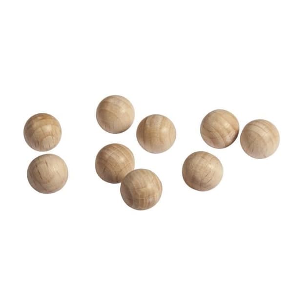 Träkulor FSC100%, borrade, 15mm, 4mm - DL, tab-LS 15 st
