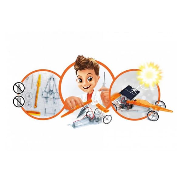 Solbil - BUKI FRANCE - Mini Lab Solenergi - Från 8 år - Vit - Blandat