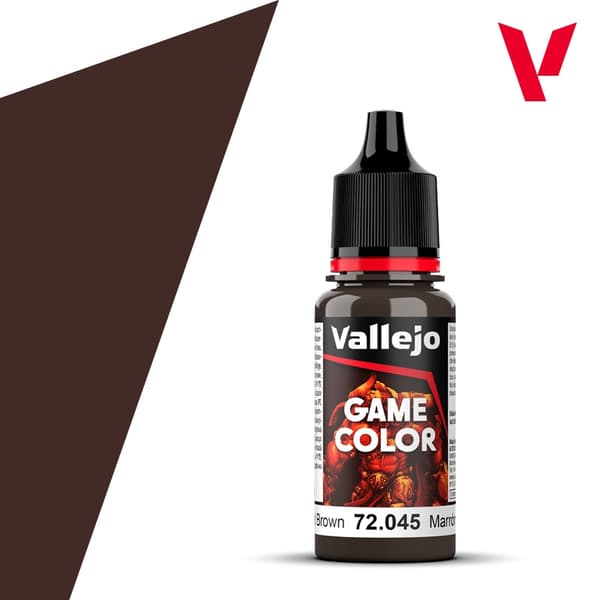 Vallejo Spilfarve 72.045 Charred Brown