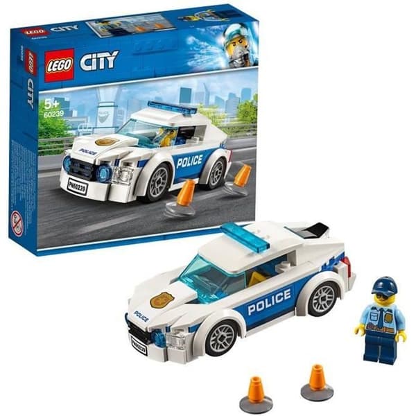 LEGO® City 60239 Polispatrullbil, fordonsset, leksak för barn Flickor Pojkar i åldern 5+