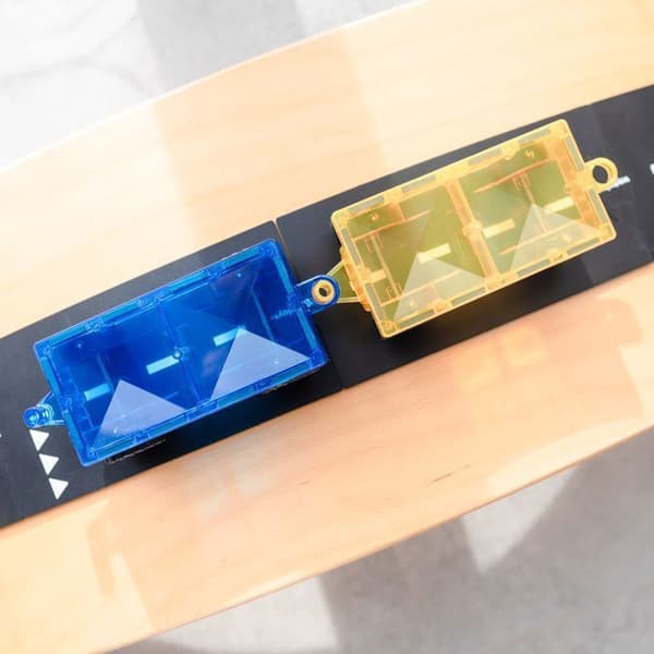 CONNETIX Bygg Plattor Magnetiska Regnbåge Bil Pack, 2 Stycken