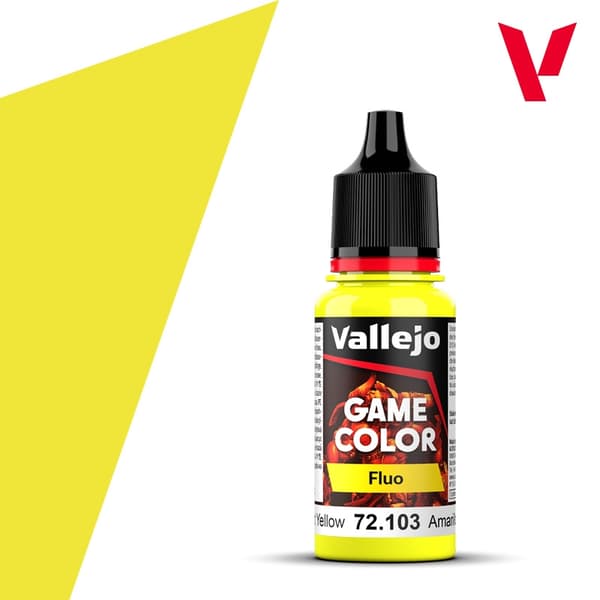 Vallejo Spilfarve 72.103 Fluorescerende gul