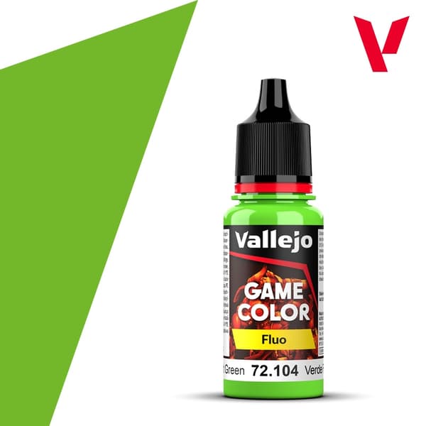 Vallejo Spilfarve 72.104 Fluorescerende Grøn