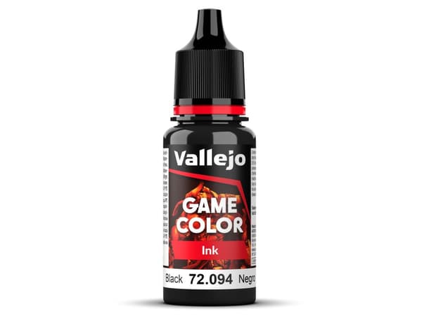 Vallejo Spilfarve blæk 72.094 Sort