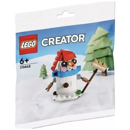 Leksak - LEGO - Snögubbe - Vit, Blå, Röd - Plast - Att montera själv