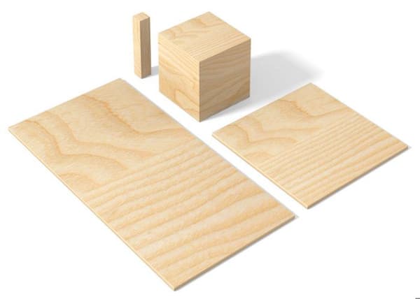 Byggklossar - Just Blocks - Medium Pack Just Blocks - 166 delar - Naturligt trä - FSC-certifierat