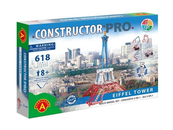 Alexander Toys - Constructor Pro - 5 i 1 Eiffeltornet