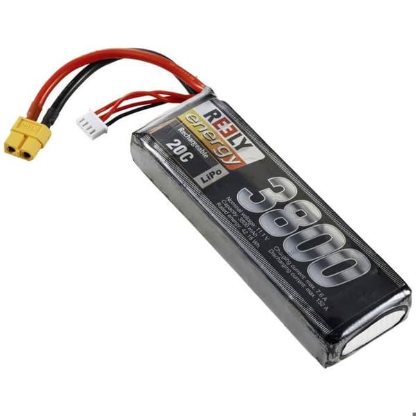Reely Batteripaket (LiPo) 11,1 V 3800 mAh Antal celler: 3 20 C Softcase XT60