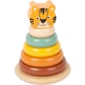 Miniatyrbild 3 av 4: Small Foot junior safari tigerstapeltorn 14 cm trä 7 st