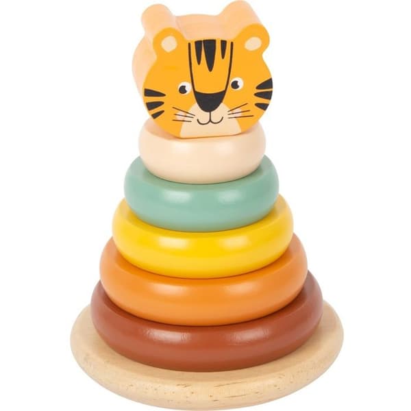 Small Foot junior safari tigerstapeltorn 14 cm trä 7 st