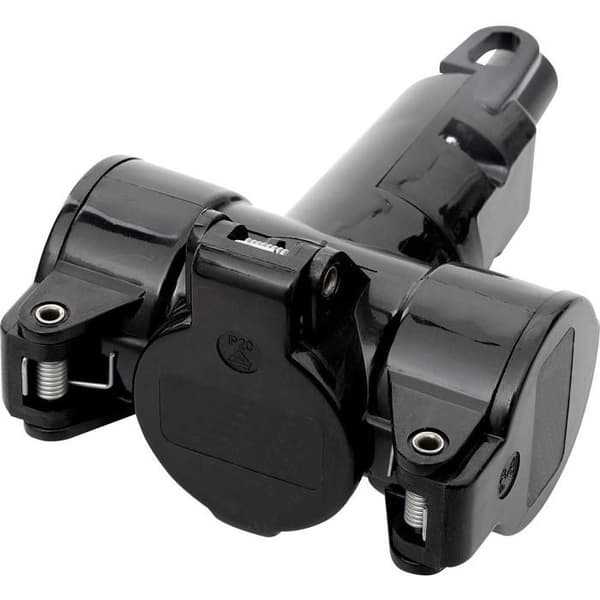 N & L 10190 Trippeladapter Termoplast 230 V svart IP20