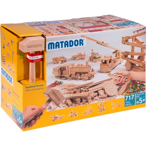 Byggsats - Matador - Explorer E717 - 717 delar - Massivt trä - För barn från 4 år