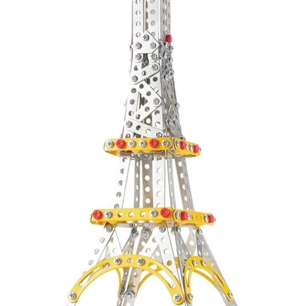 Metallkonstruktionsspel - CB Toys - Eiffeltornet - 447 delar - flerfärgad
