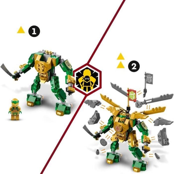 LEGO® NINJAGO 71781 Lloyd's Bot Battle – Evolutionsleksak med 2 minifigurer