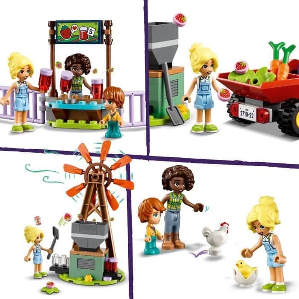 LEGO® 42617 Friends Farm Animal Shelter, Farm Leksak med 3 minifigurer och 5 djur, plus en traktor