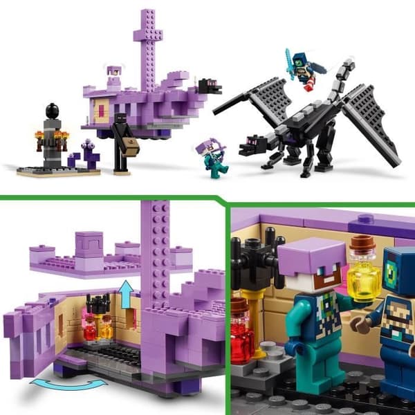 LEGO® Minecraft® 21264 Draken och Enderskeppet - TV-spelsinspirerat set