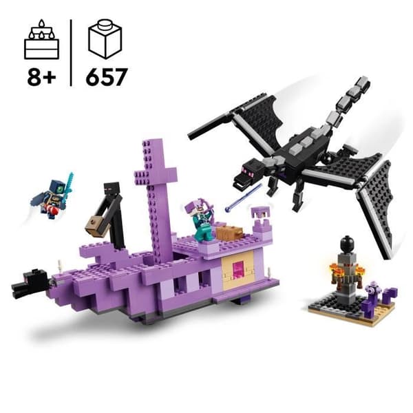 LEGO® Minecraft® 21264 Draken och Enderskeppet - TV-spelsinspirerat set