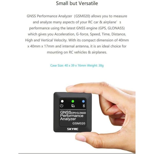 Modelleringsverktyg - modelleringstillbehör - Skyrc modelleringsreservdel - SK-500023-01 - GNSS Performance Analyzer GSM020