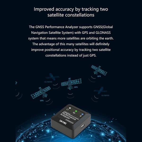 Modelleringsverktyg - modelleringstillbehör - Skyrc modelleringsreservdel - SK-500023-01 - GNSS Performance Analyzer GSM020