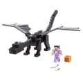 Miniatyrbild 2 av 5: Minecraft - Ultimate Ender Dragon box-set, 50 cm med dimmandad, Steve-figur och stridstillbehör - Statyett - Från 6