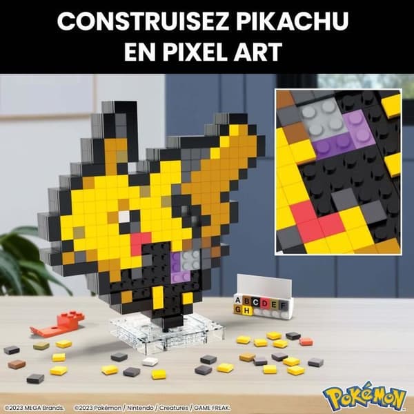 MEGA-Pokémon-Pikachu-Retro bygglåda 400 stycken - MEGA Pokémon - HTH74