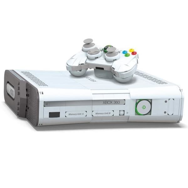 Bygglåda - MEGA - Xbox 360 Replica - 1342 stycken - Controller med LED - För vuxna