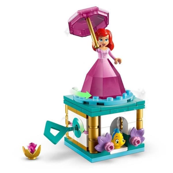 LEGO | Disney Princess 43259 Spinning Ariel - Byggspel för tjejer från 5 år och uppåt