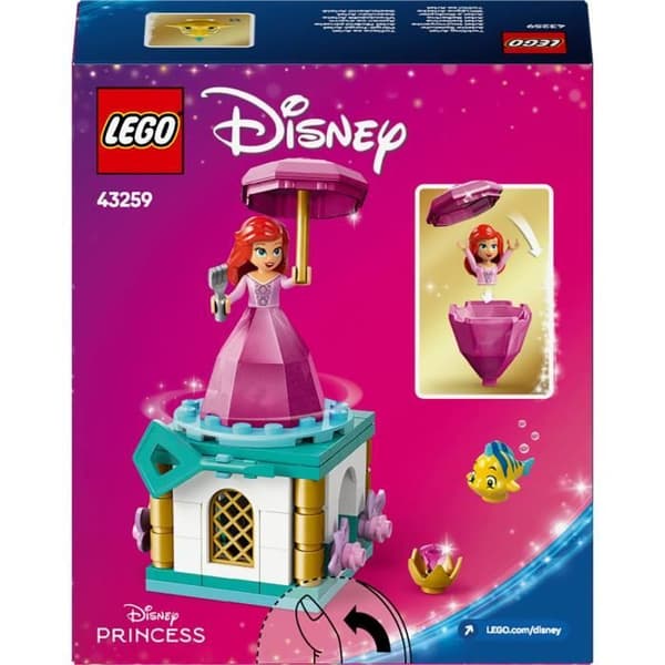 LEGO | Disney Princess 43259 Spinning Ariel - Byggspel för tjejer från 5 år och uppåt