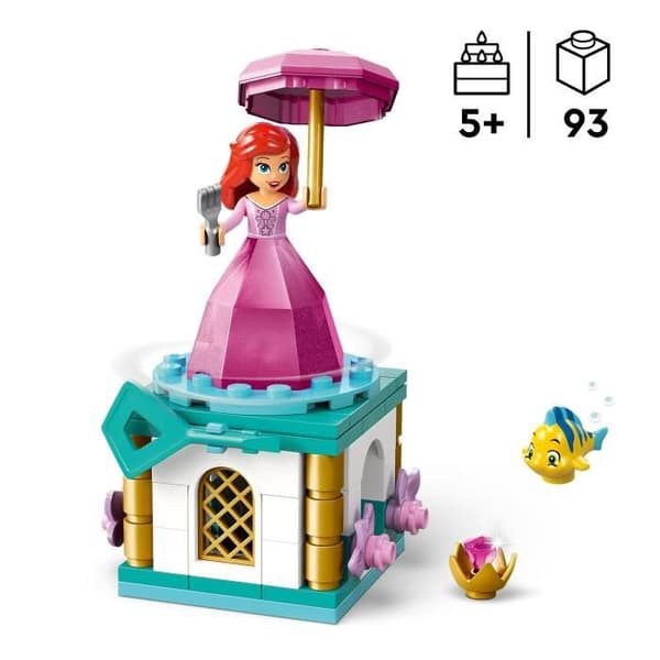 LEGO | Disney Princess 43259 Spinning Ariel - Byggspel för tjejer från 5 år och uppåt