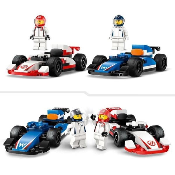 LEGO City 60464 Williams Racing och Haas F1 F1 racerbilar - leksak för åldrar 4