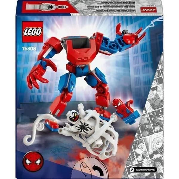 LEGO Marvel 76308 Spider-Man's Mech vs. Anti-Venom - Superhjältespel för åldrar 6