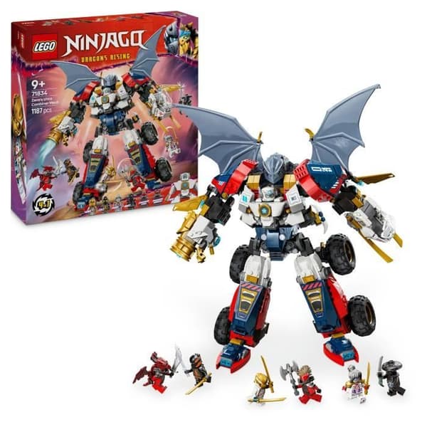 LEGO NINJAGO 71834 Zanes Ultra Combo Robot - 4-i-1 byggset för åldrar 9