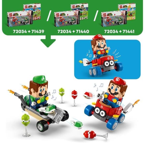 LEGO Super Mario 72034 Mario Kart  Baby Mario vs Baby Luigi  Nintendo present