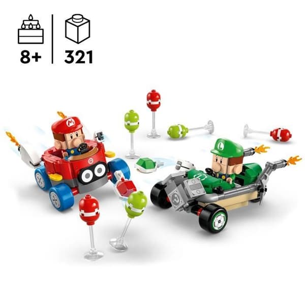 LEGO Super Mario 72034 Mario Kart  Baby Mario vs Baby Luigi  Nintendo present