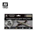 Miniatyrbild 2 av 4: Sovjetiska/ryska färger Su-25/39 "FROGFOOT" från 80-talet till nutid