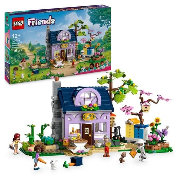 LEGO Friends 42669 Biodlarens hus och blomsterträdgård - Kreativ lekset för flickor