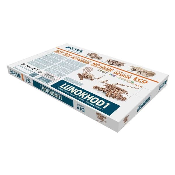 Byggset - EWA Eco-Wood-Art - LUNOKHOD - 424 bitar - Trä - Mekanik