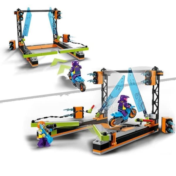 LEGO® 60340 City Stuntz Stuntutmaningen: Bladen, Dirt Bike Toy med Stunt Rider för pojkar och flickor från 5 år och uppåt