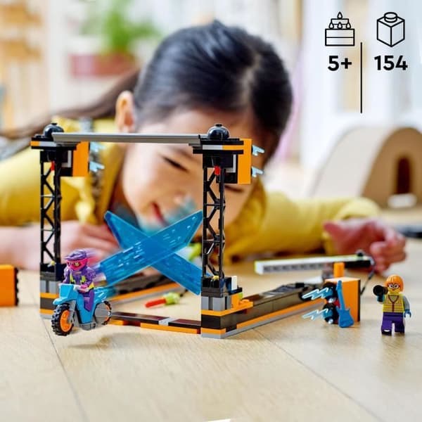 LEGO® 60340 City Stuntz Stuntutmaningen: Bladen, Dirt Bike Toy med Stunt Rider för pojkar och flickor från 5 år och uppåt
